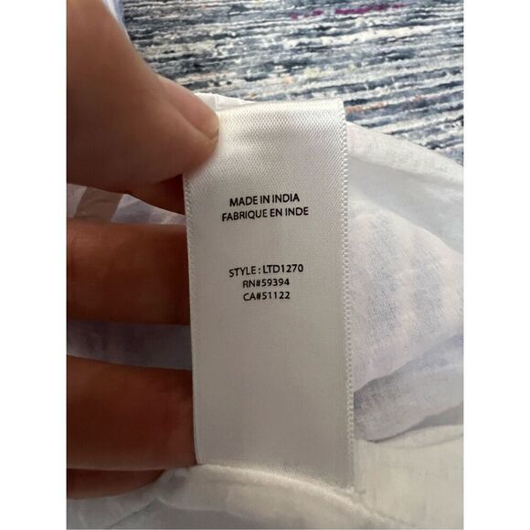 BeachLunchLounge mini embroidered striped dress size M - Picture 6 of 9